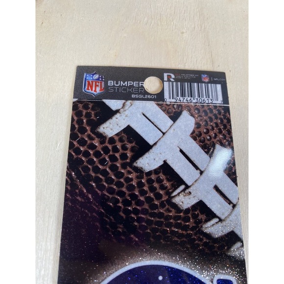 Indianapolis Colts Bumper Sticker Football NFL‎ Brand Glitter Design Licensed - Picture 4 of 5